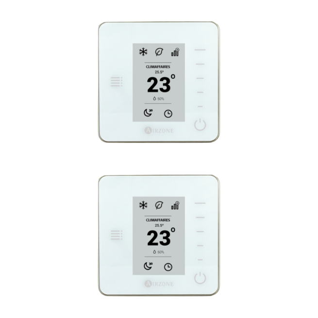 Pack 2 thermostats Airzone blanc